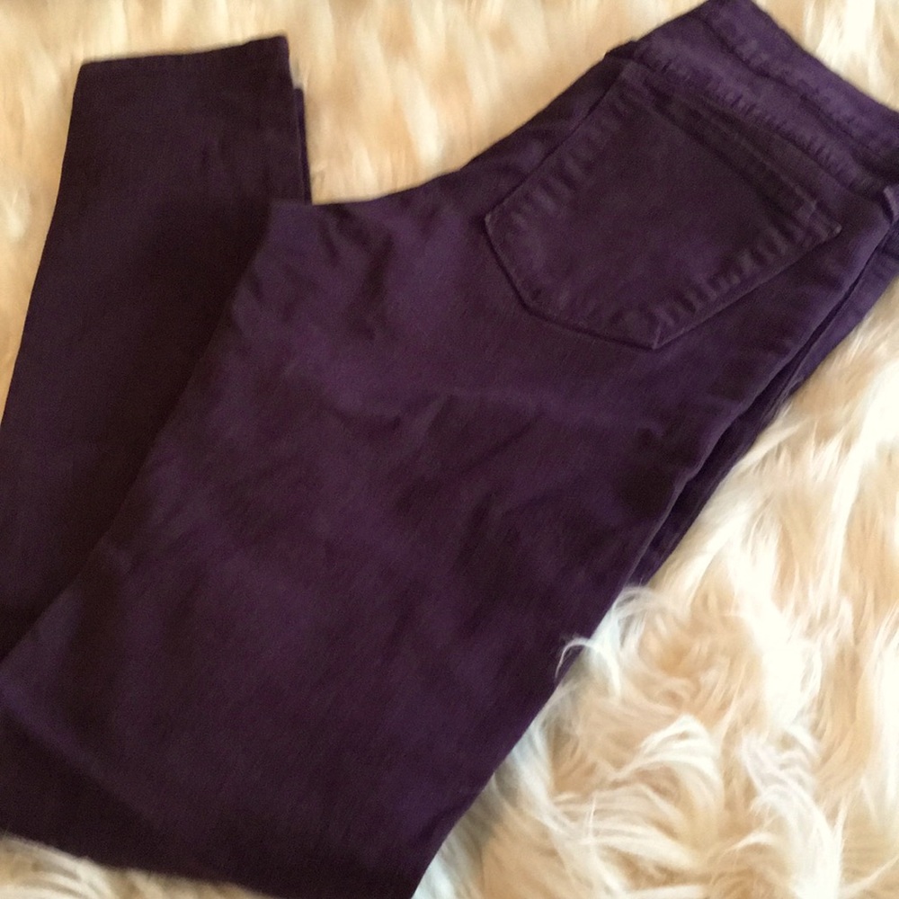 Flying monkey burgundy low rise skinny jeans